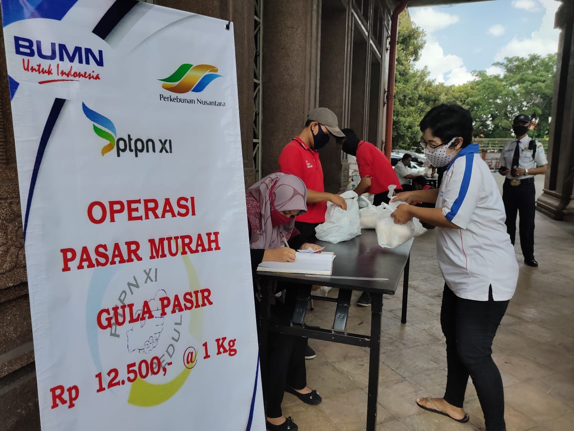 Stabilisasi Harga PTPN XI Gelar Pasar Murah Gula, Bantu Masyarakat Jelang Hari Raya