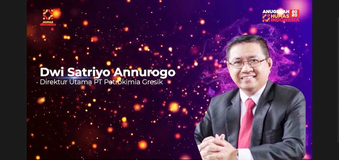 Dwi Satriyo Annurogo dianugrahi penghargaan sebagai Pemimpin Anak BUMN Terpopuler Di Media Digital 2020 dalam ajang AHI 2020 yang diselenggarakan secara virtual