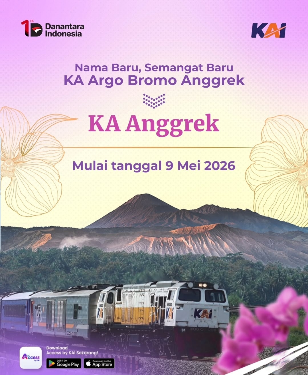 Pasca tabrakan dengan KRL di Bekasi Timur, KAI ganti nama KA Argo Bromo Anggrek jadi KA Anggrek