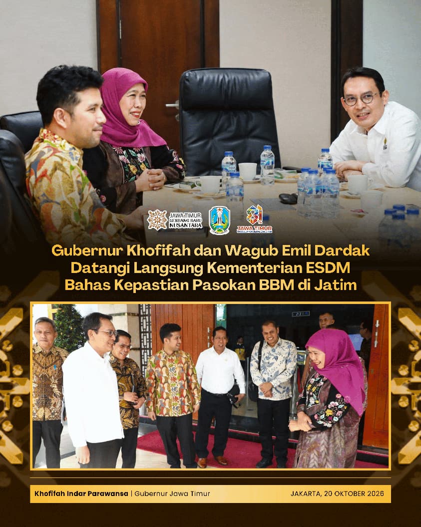Khofifah dan Emil datangi KESDM